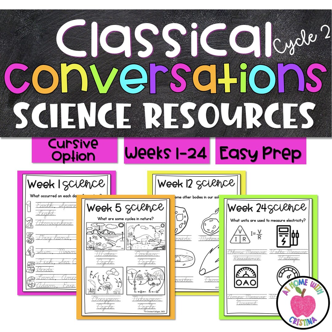 Classical Conversations Cycle 2 Science | Black & White Coloring Pages ...