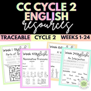 CC-Cycle 2 English Traceable Coloring Page-Weeks 1-24-Classical Conversations