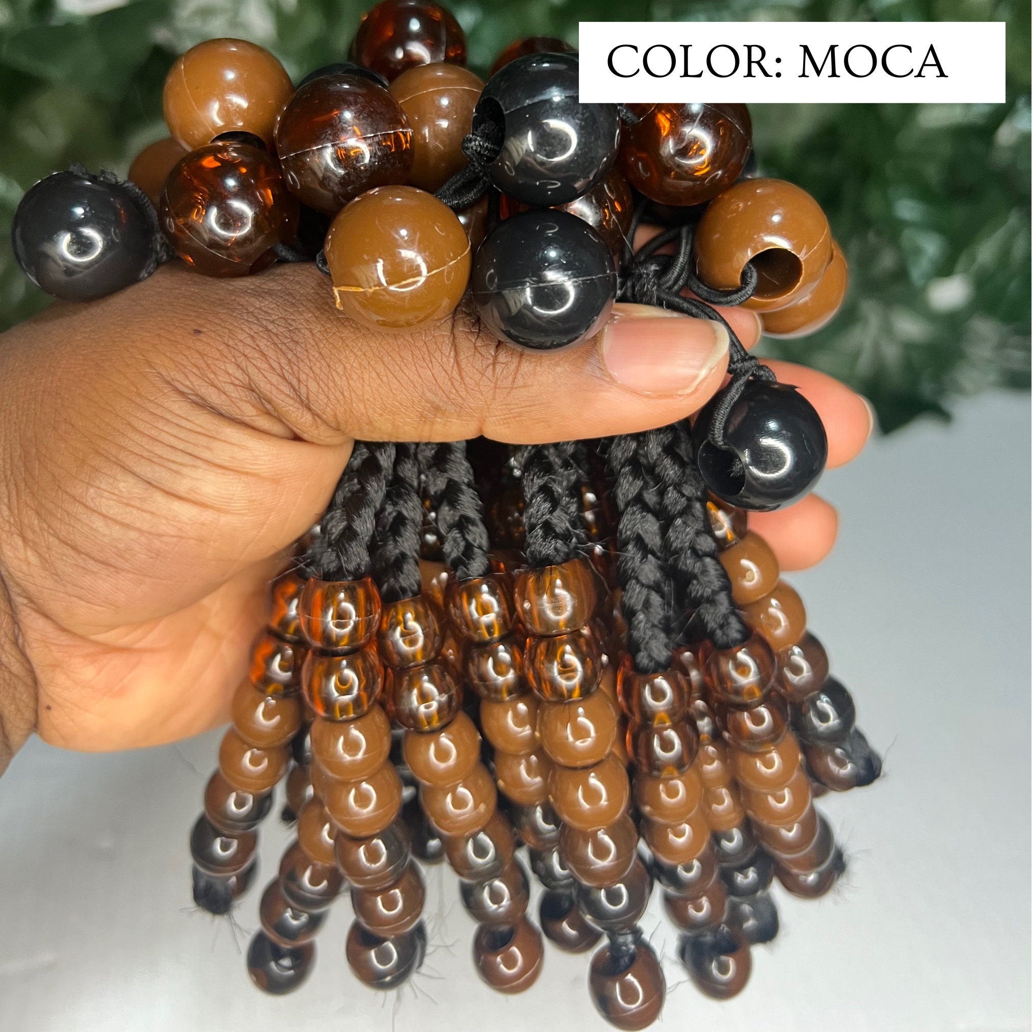 200pcs Afrian Macrame Wood Beads for Craft Beads, Hair Braids Natural  Painted Wooden Hair Beads for Women Girls Boys Craft Making Home Décor 