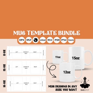 Cricut Mug Press SVG, Mug Wrap Template SVG, Honey Bee Pattern Svg