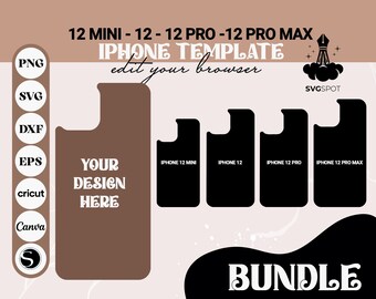 iPhone 12、12 Pro、12 Pro Max、12 Plus SVG、iPhone テンプレート、電話ケース テンプレート、iPhone ケース SVG、電話ケース デザイン Iphone 12、12 Pro