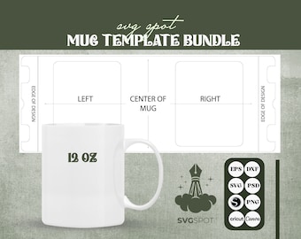 11 Oz Mug Sublimation Template, Sublimation Templates for Mugs, Template  for Sublimation Svg Dxf Png Psd Jpg Pdf Format, 11oz Mug Full Wrap - Etsy