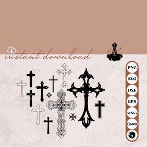 Cross svg file/ Cross clipart/ Crosses svg file/ Halloween svg/ Christian svg/ Catholic svg/ Cross silhouette/ Cross cricut/ Cross cut file