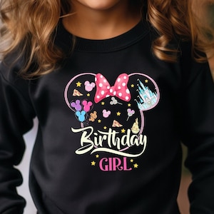 Disney Birthday Girl Sweatshirt, Disney Princesses Birthday Girl Sweatshirt, Disneyland Birthday Sweater, Disneyland Family Hoodie, OF932