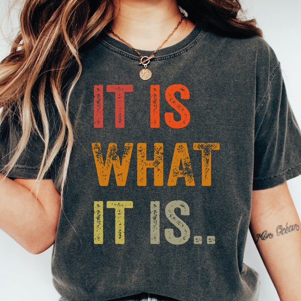 It is What It is Shirt, Funny Quote Shirt, Birthday Gift, Funny Sayings Shirt, Funny Shirts for Women, Sarcastic Shirt, Slogan Tshirt  OF426
