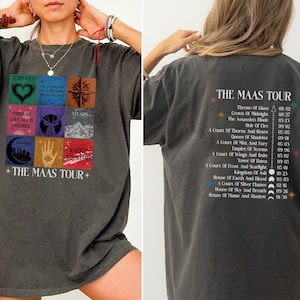 Vintage Sarah J Maas Eras Tour Comfort Colors Shirt,The Maas Tour Tee,ACOTAR,Crescent City,Throne of Glass Merch Shirt,Book Lover Tee,OF1080
