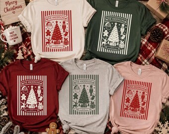 Custom Christmas Family Name Shirt, Personalized Holiday Gift, Matching Family Christmas Shirts,Xmas Gift,AS-2712