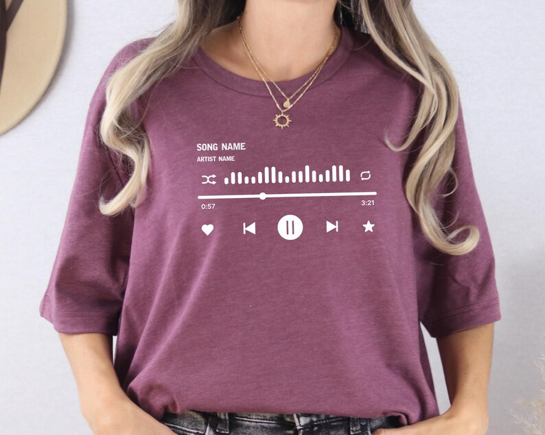 Custom Song Name Shirt, Custom Song Name Shirt Gift for Birthday