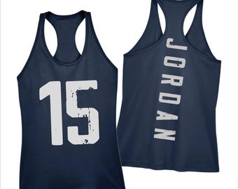 Personalized Custom Number And Name School Tank Top, Number Name Football ,AS1485