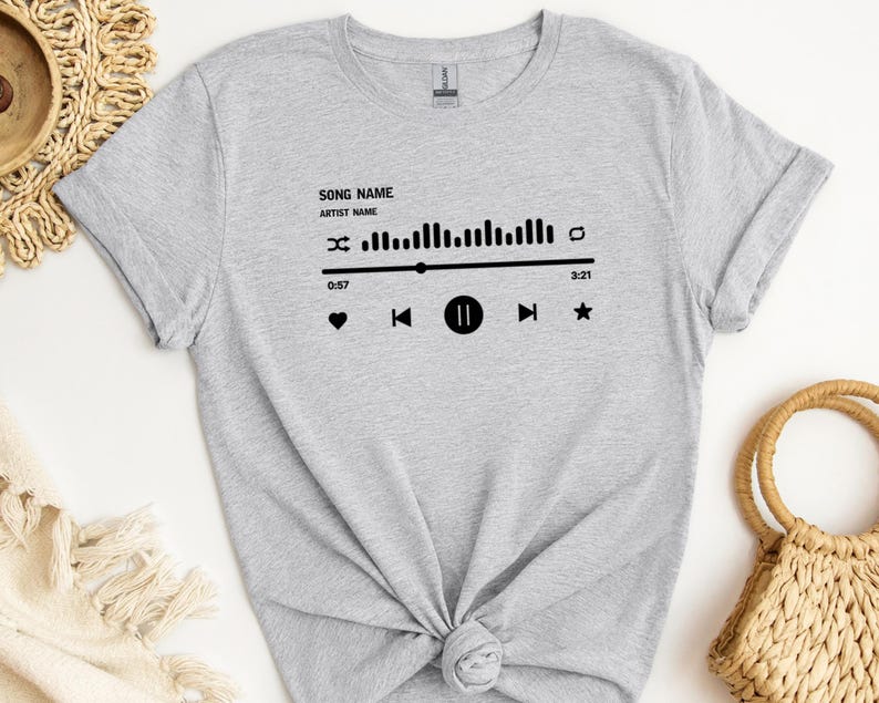 Custom Song Name Shirt, Custom Song Name Shirt Gift for Birthday