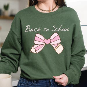 Back To School Coquette Sweatshirt Hoodie, Gift For Teacher Sweatshirt, Back To School Student Hoodie, Teacher Sweatshirt, Coquette Sweat