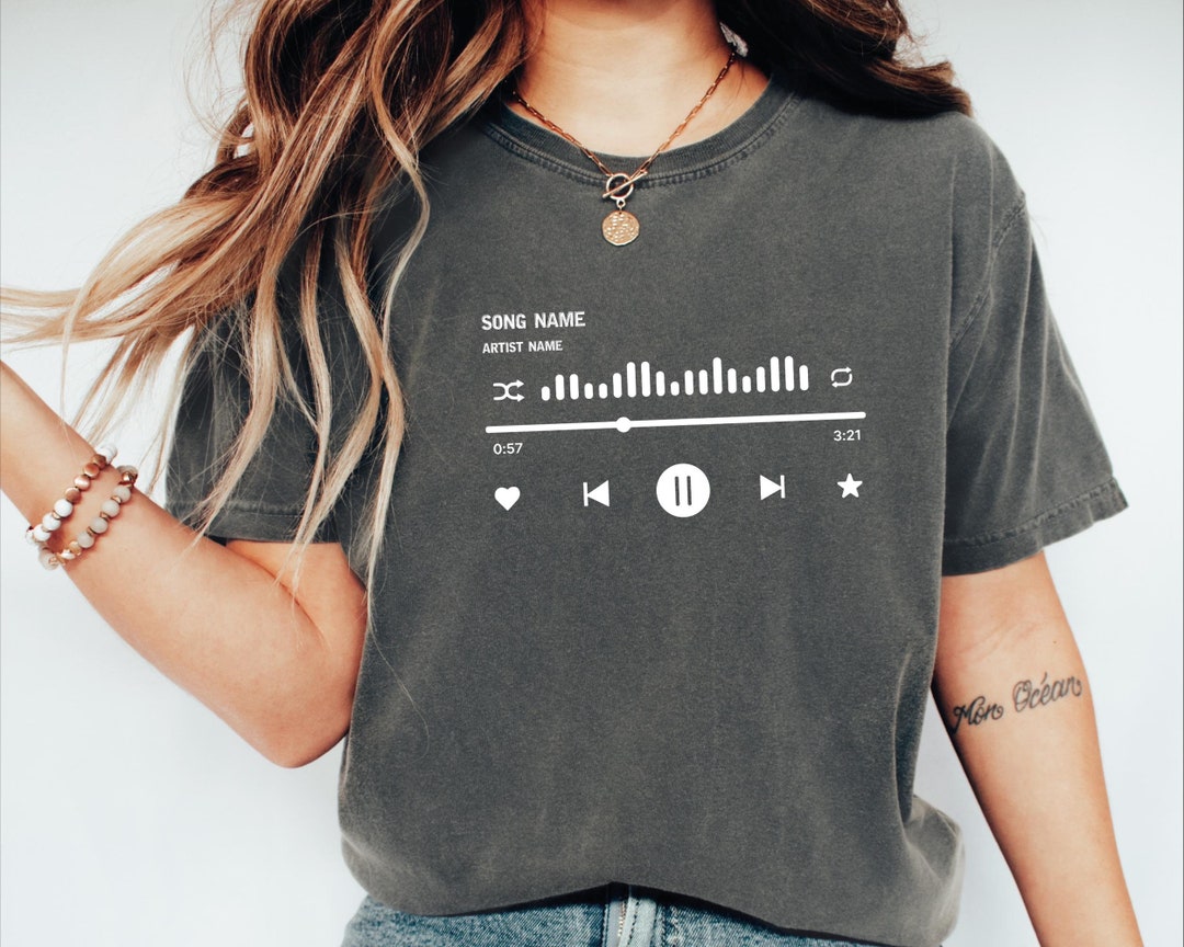 Custom Song Name Shirt, Custom Song Name Shirt Gift for Birthday