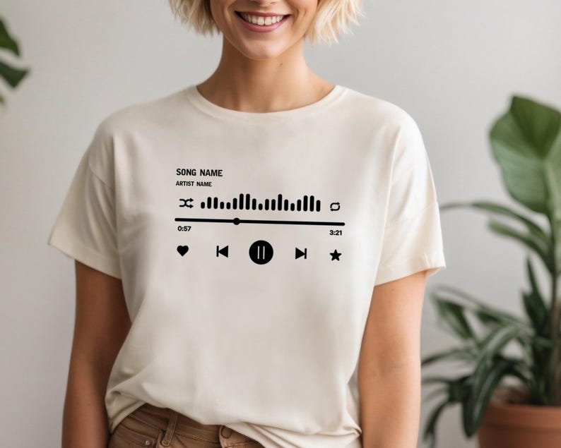 Custom Song Name Shirt, Custom Song Name Shirt Gift for Birthday
