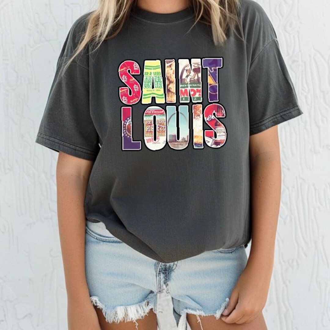 Saint Louis Comfort Colors Shirt,retro St Louis Tshirt, St Louis Gift ...