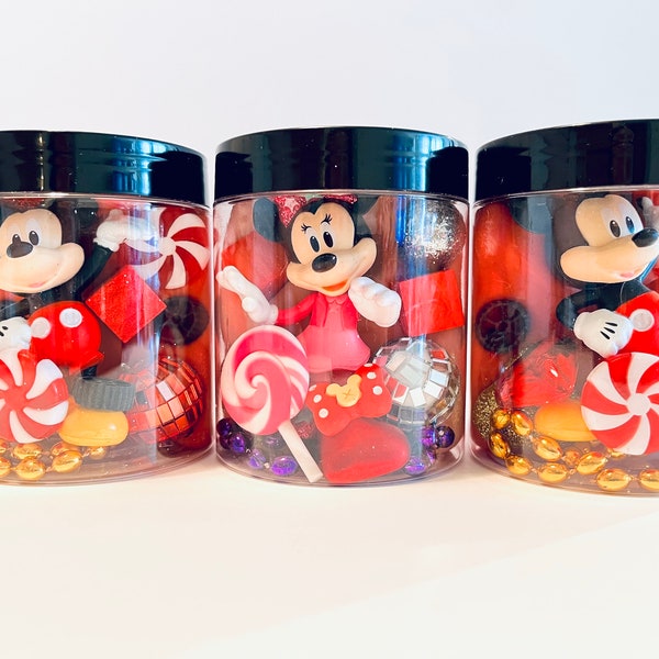 MINNIE Inspired Playdough Jars | Sensory Play Dough | Play Dough Jar | Minnie Mouse Party Favors | Toddler Birthday | Kids Party | Busy Jars