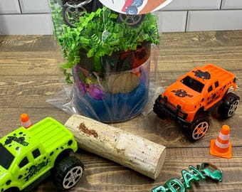 MONSTER TRUCK Birthday Playdough Favors | Truck Birthday Party | Kids Birthday | Monster Truck Party | Sensory Playdoh | Kid Party Favors