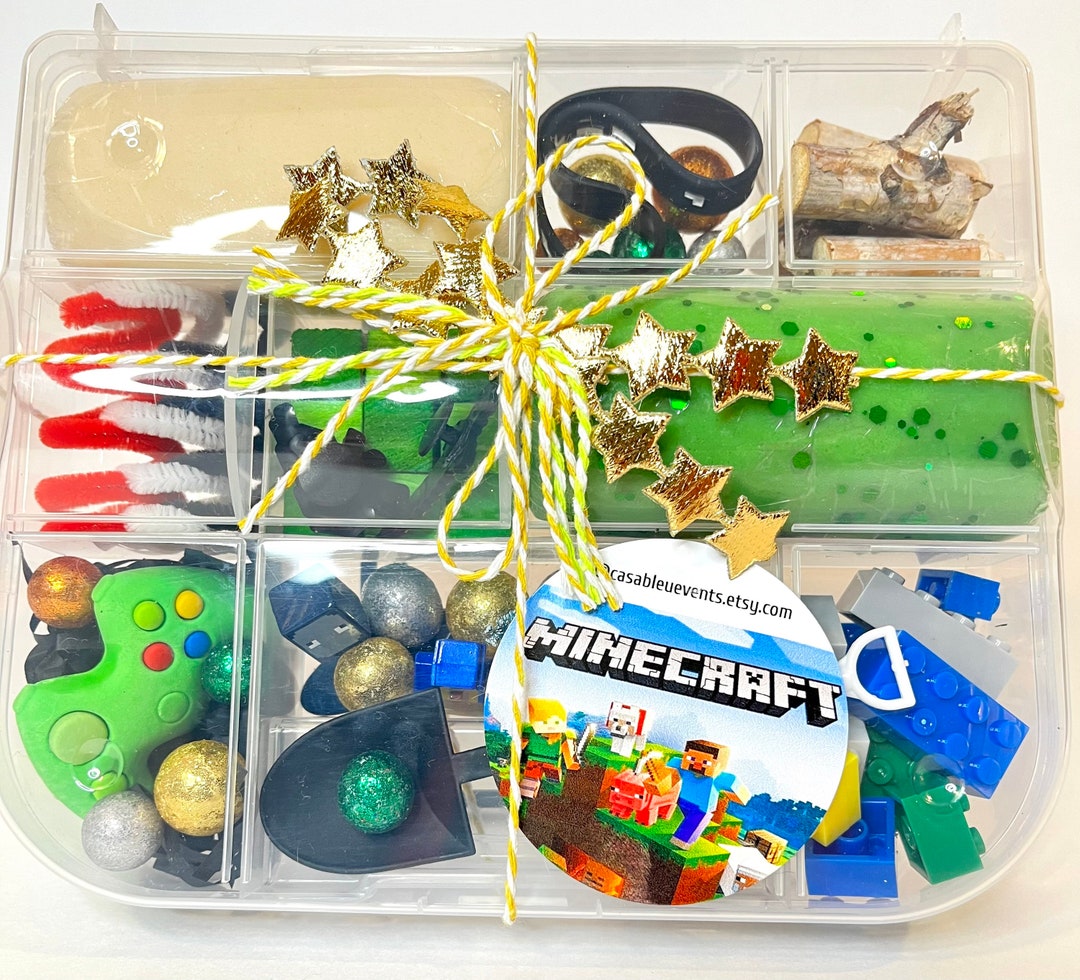 MINECRAFT Inspired Playdough Kit Birthday Gift Minecrafter Etsy