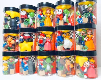 MARIO Favor | Play Dough Jar | Birthday Favor | Kids Birthday | Mario Party | Sensory Playdoh | Luigi | Class Goodie Bags | Playdough | Star