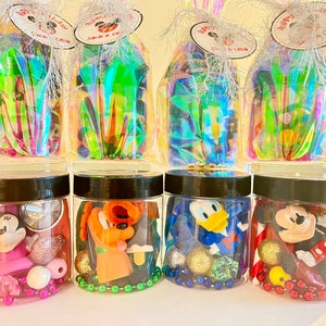 MOUSE Birthday Favors, Toddler Play Dough Jars, Birthday Party Favors, Bath Finger Puppets, Mouse Themed Birthday Party