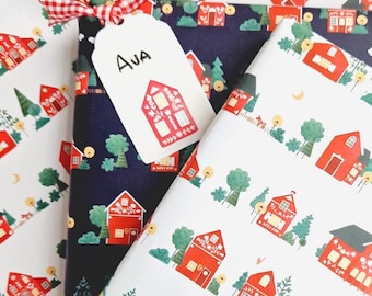 Printable Christmas Gift Tags - Decorate your gifts with these printable Name Tags - Cute Hygge Homes - Gifting Season - Gift Decoration