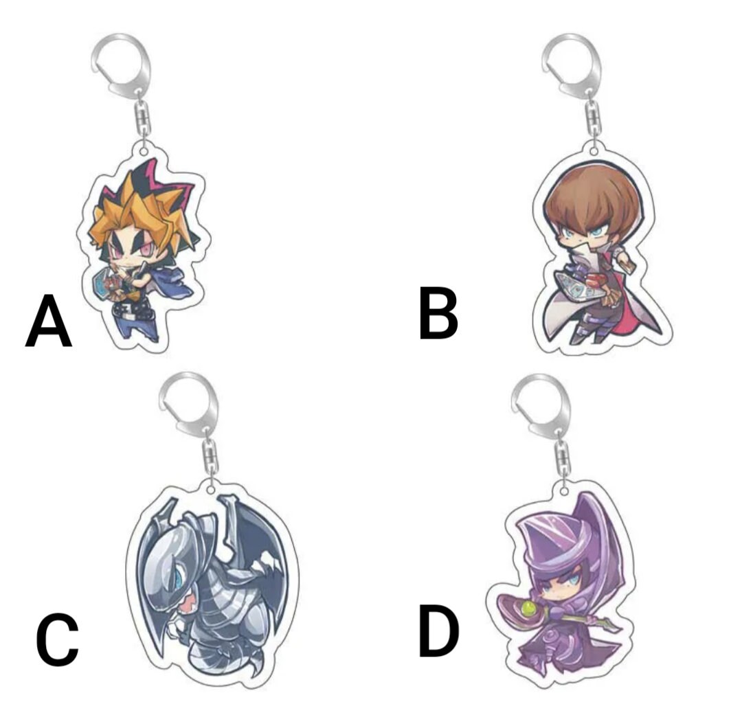 Yugi Seto Kaiba Clear Acrylic Keyring Keychain Video Game Japanese ...