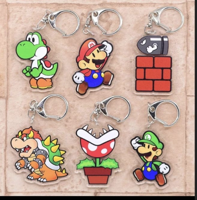 Porte cle Yoshi Nintendo Mario Bross pas cher 