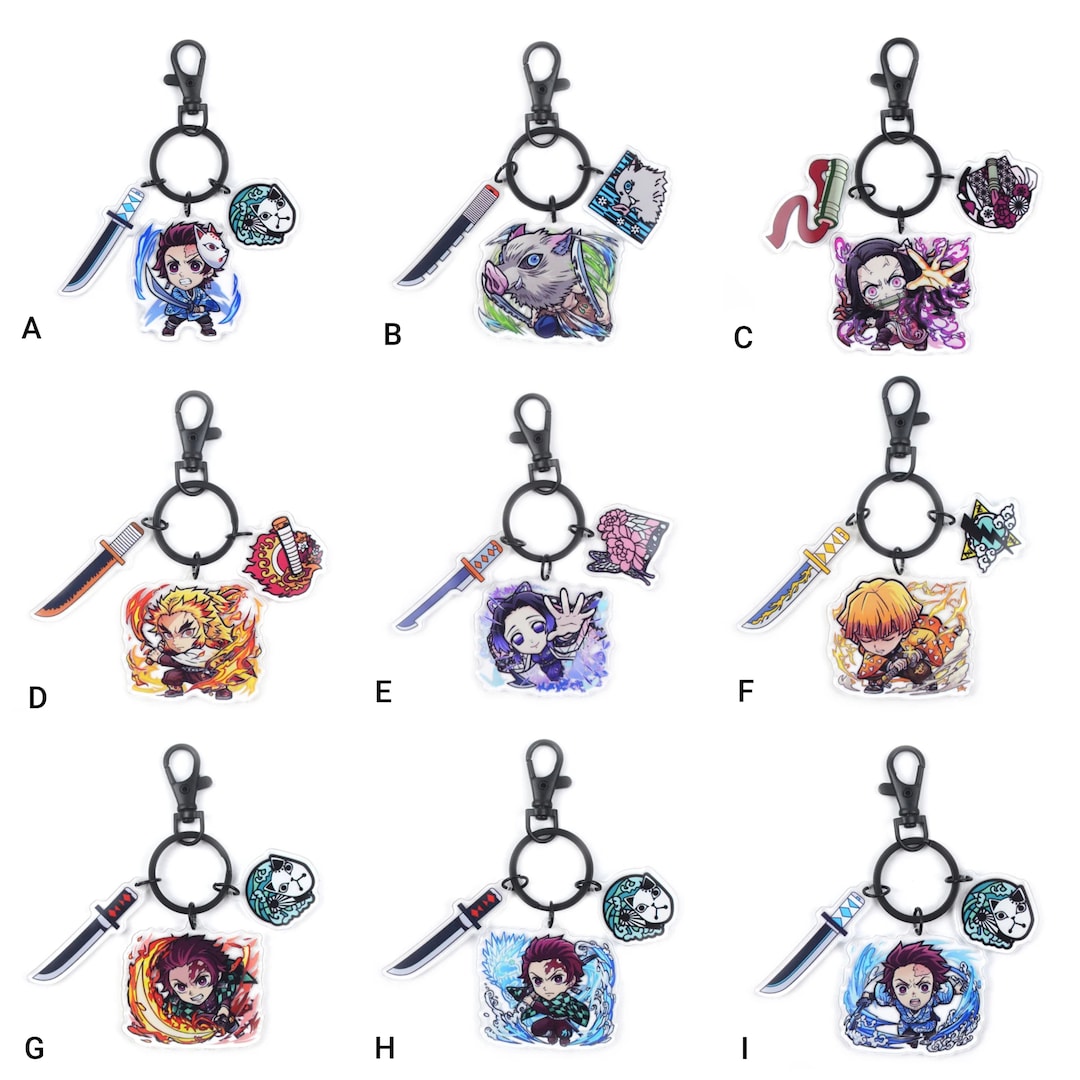 Demon S Anime Clear Acrylic Pendent Charm Keyring Keychain Video Game ...