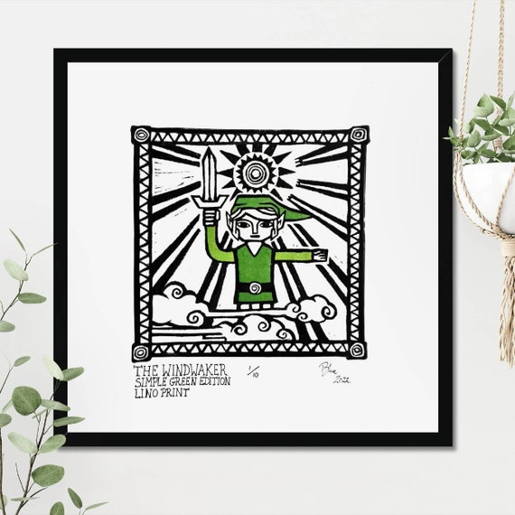 Limited Edition: the Windwaker Inspired Lino Print (simple