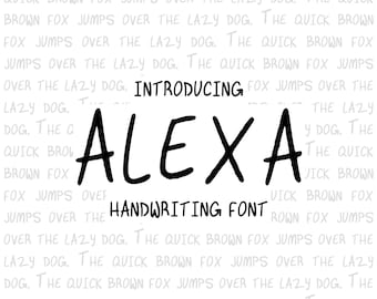 Handwriting Font - ALEXA