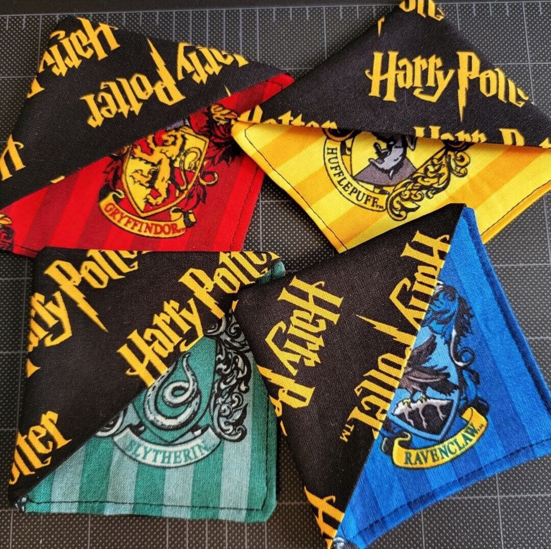 Harry Potter Fabric Corner Bookmarks - Etsy