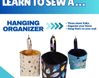 Hanging Organizer Sewing Pattern | DIY Wall Decor (PDF Download)