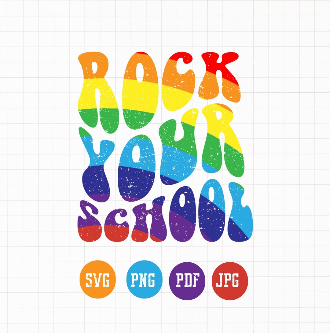 Rock Your School SVG Back to School Png Teacher Svg First Day of School Png Preschool Svg Gifts
