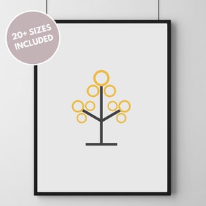 Molecular Nature I Printable Wall Art, Abstract, Minimalist, Nature, Simple, High Quality file, Office, Home