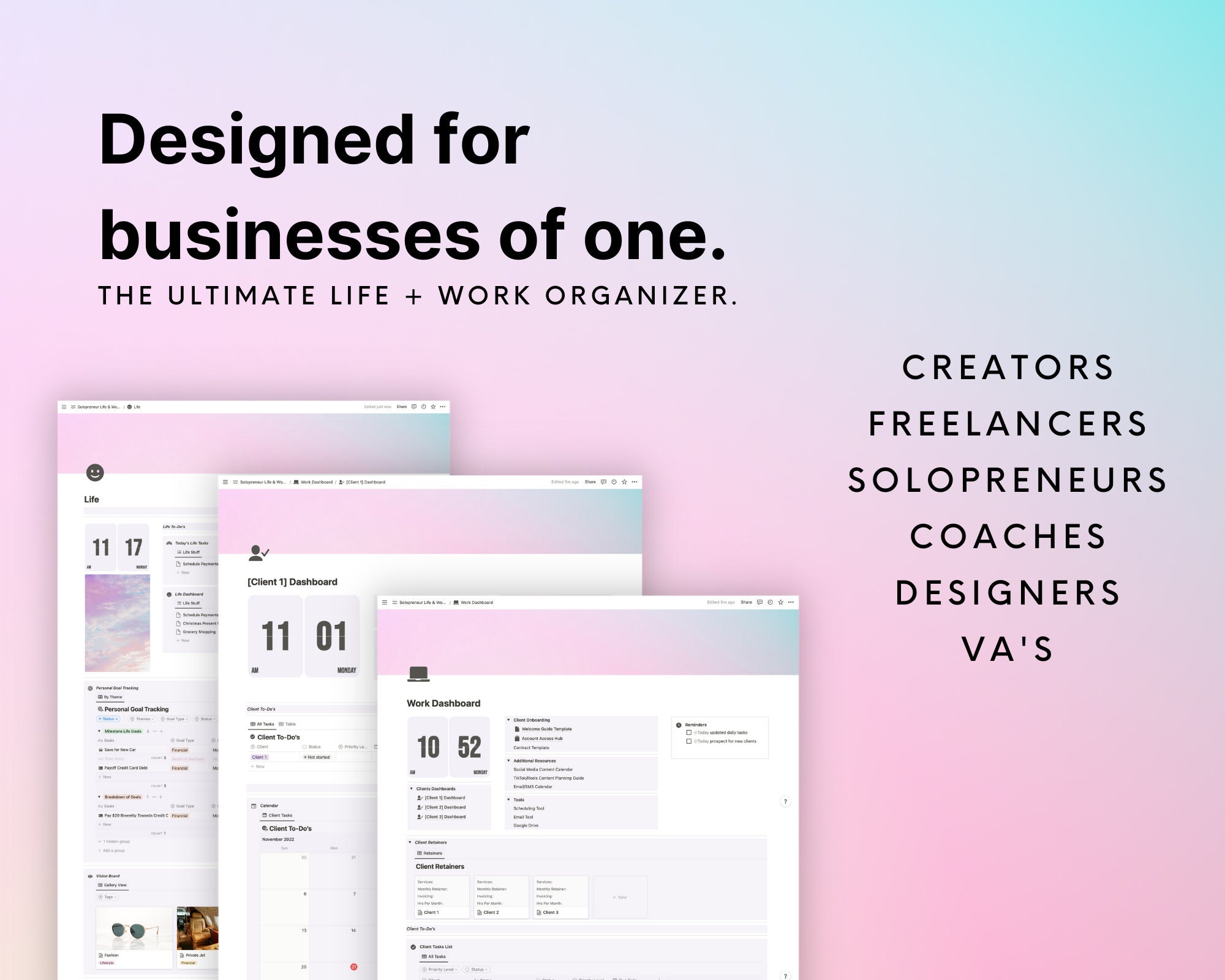 Notion Template Notion Business Template Notion Dashboard Notion