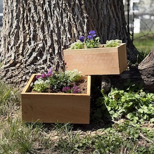 Square Cedar Planter
