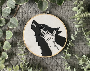 Wolf Shadow Embroidery