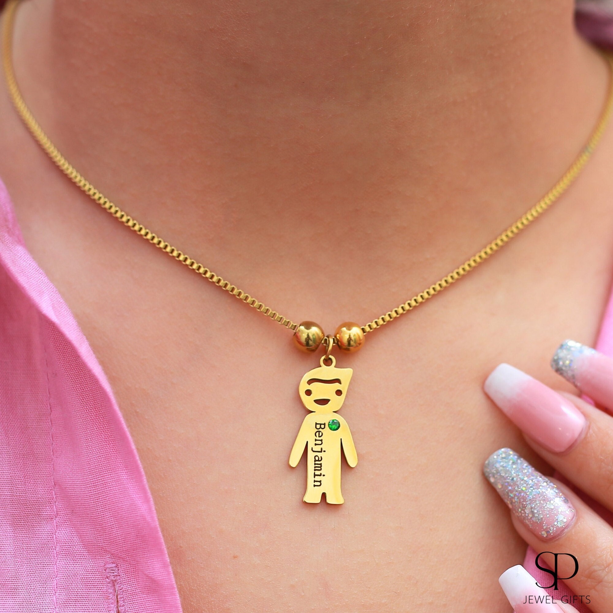 Baby Girl Boy Pendant Necklace for Women Stainless Steel Jewelry Birthday  Gifts | eBay