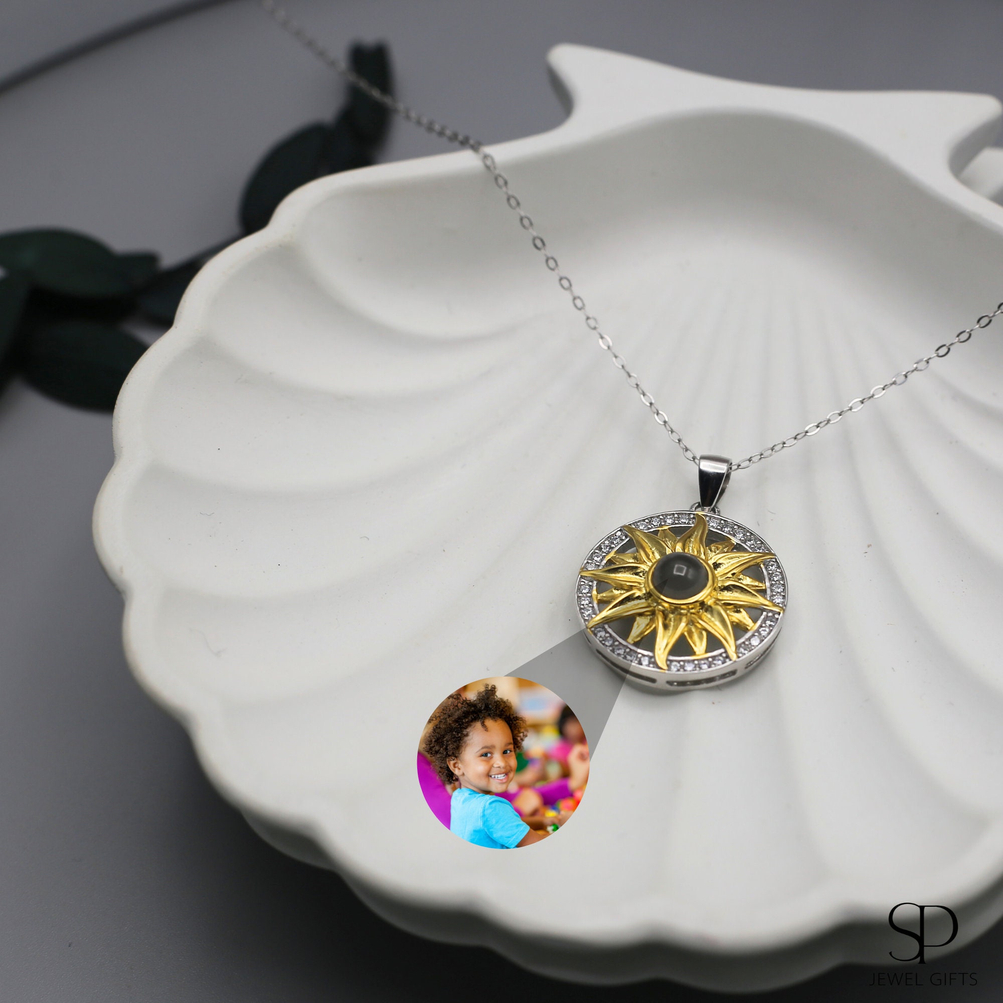 Collana Girasole In Argento 925 'Ti Amo Per Sempre' – Regalo Con Pietra Portafortuna