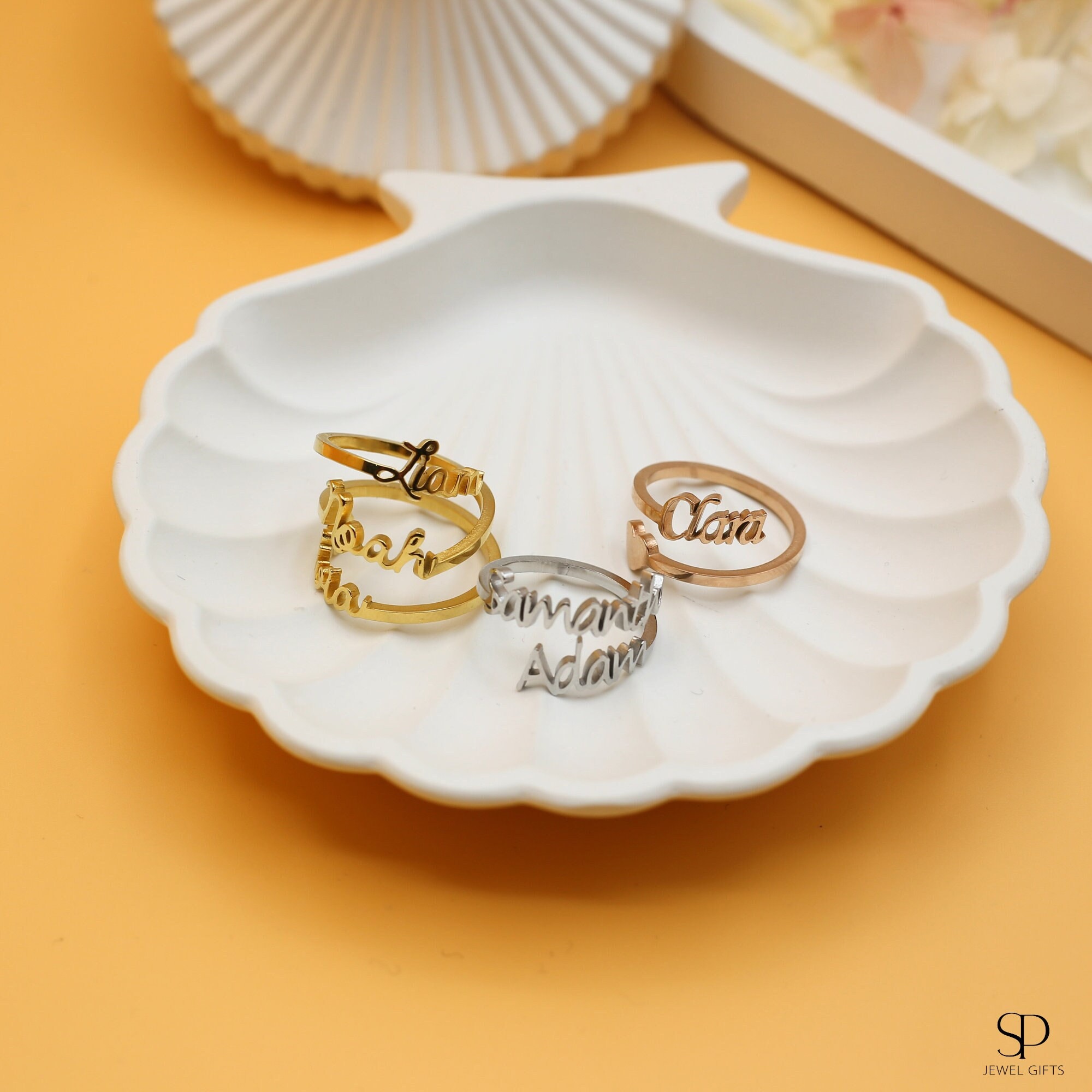Triple name ring deals