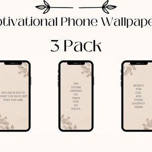 Motivational Autumn Phone Wallpaper Bundle / Esthetic Background / Smartphone Wallpaper art / Instant Download