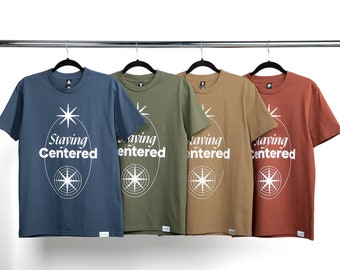 NEW: Soolla® Staying Centered (4-Colors) Artist Graphic Tee - T-Shirt, Pottery Shirt, Ceramics Tee, Unisex, Mindfulness Tee, Artist Gift