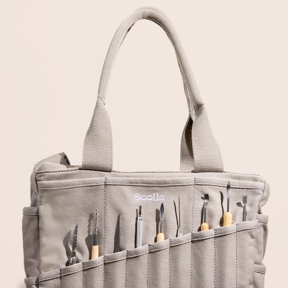 Graphite Soolla® Studio Bag, 1 Pottery Tool Bag & Art Supplies