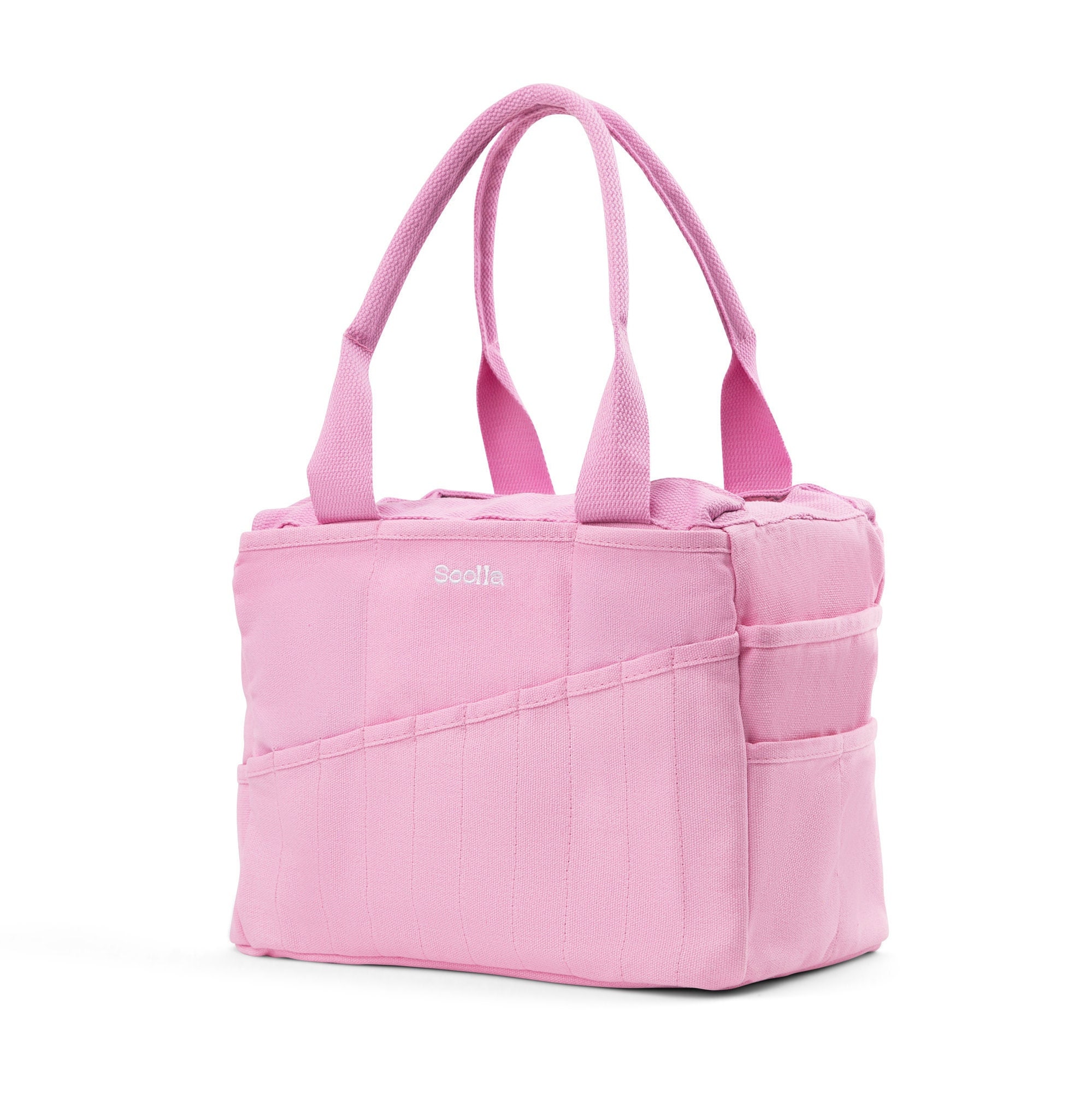 Flamingo Soolla® Art Studio Bag, Pink Art Supplies Carrier & Pottery Tool Bag Tote, Knitting Yarn Project Bag, Crochet Crafts Organizer