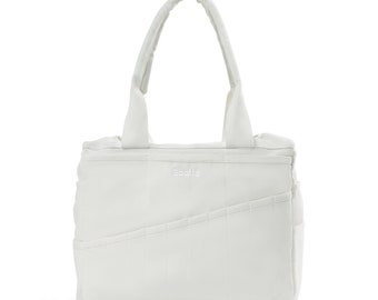 Porcelain White Soolla® Studio Bag, Art Supplies Carrier & Pottery Tool Canvas Bag, Sewing Knitting Project Bag, Crochet Craft Bag, Gift