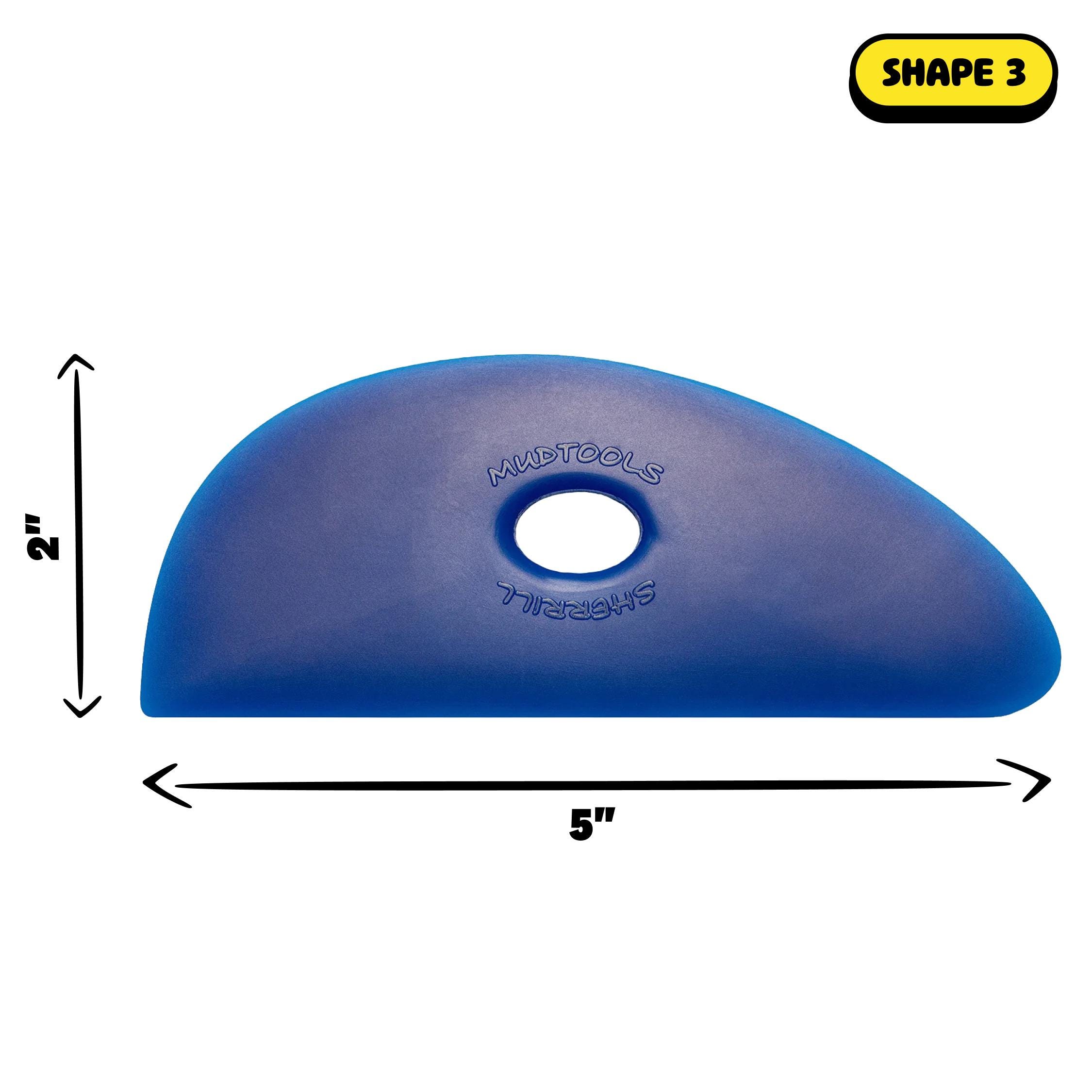 Mudtools Shape 3 Polymer Pottery Rib - Versatile Pottery Tools in 4 ...