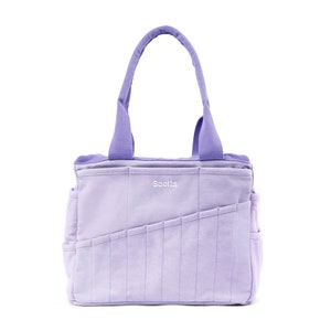 Lilac Love Soolla® Studio Artist Bag, Art Supply & Pottery Tool Bag, Art Supplies Organizer, Knitting Project Bag, Crochet Lavender, Gift