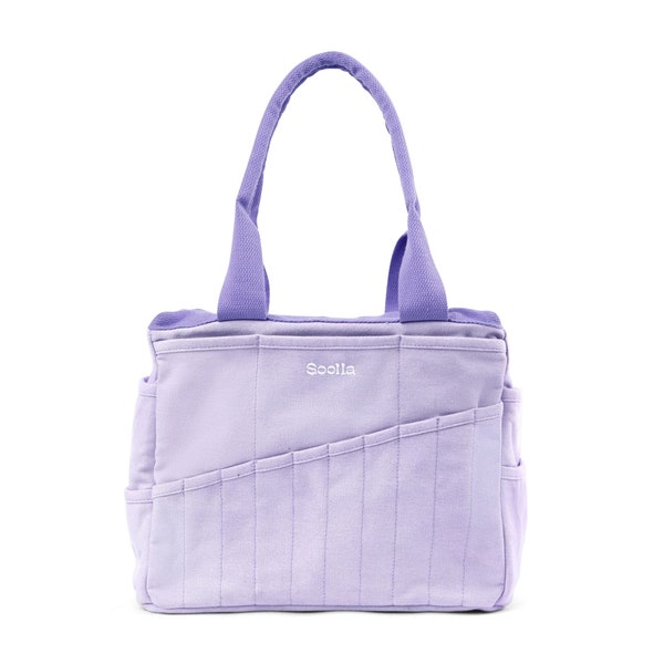 Lilac Love Soolla® Studio Artist Bag, Art Supply & Pottery Tool Bag, Art Supplies Organizer, Knitting Project Bag, Sewing, Crochet Lavender
