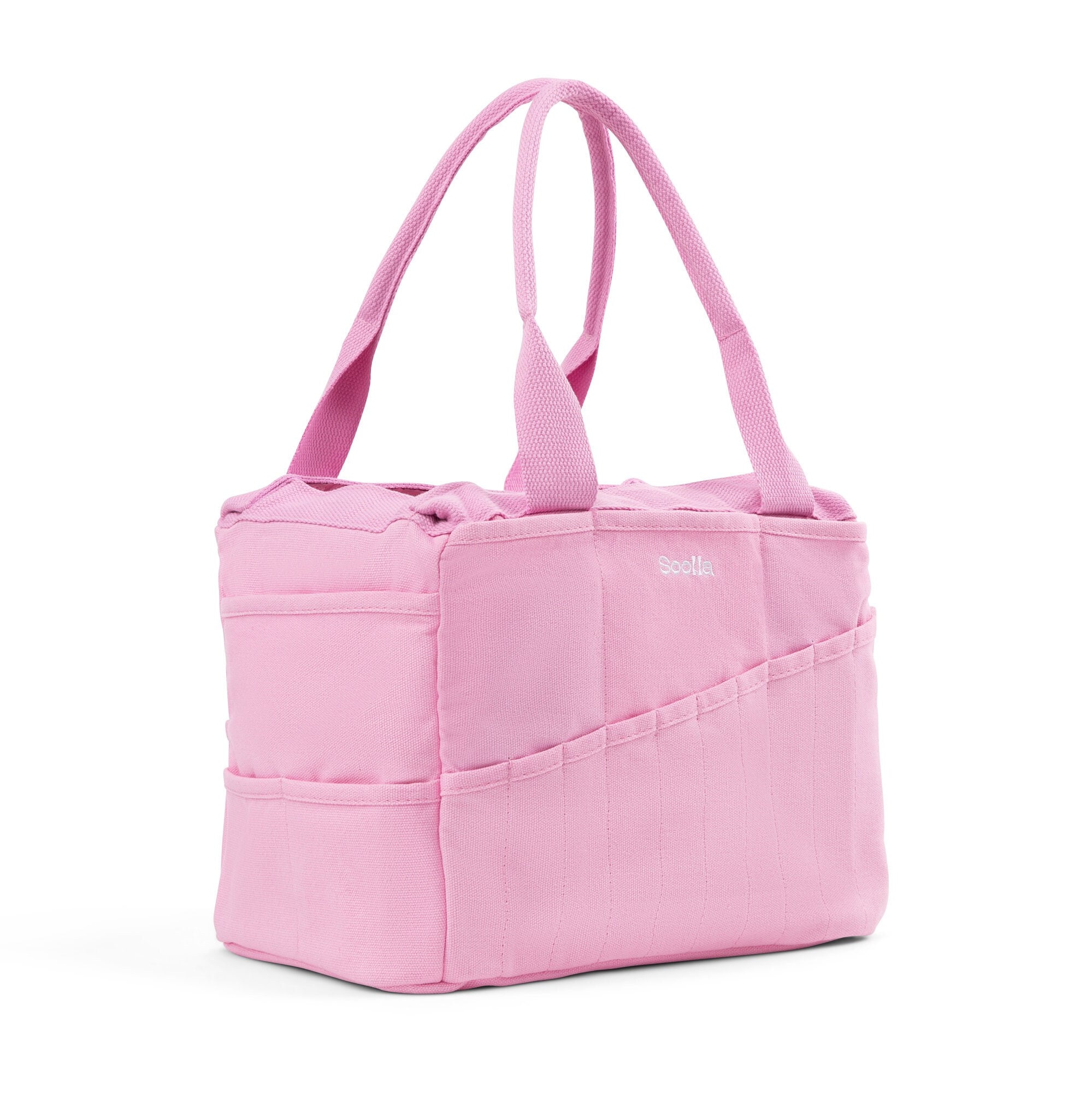 Flamingo Soolla® Art Studio Bag, Pink Art Supplies Carrier & Pottery Tool Bag Tote, Knitting Yarn Project Bag, Crochet Crafts Organizer