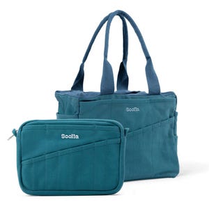 Soolla Studio Väska + Påse Paket, Aquamarine