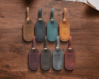 Custom Leather Luggage Tag | Handmade Luggage Tag | Address Tag | Travel Tag | Back Pack Tag | Suitcase Tag | Travel Gift | Holiday Gift